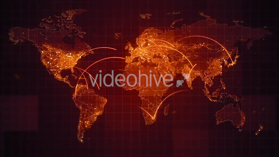 Pack of Connection World Maps Loop 4K Videohive 19633228 Motion Graphics Image 2