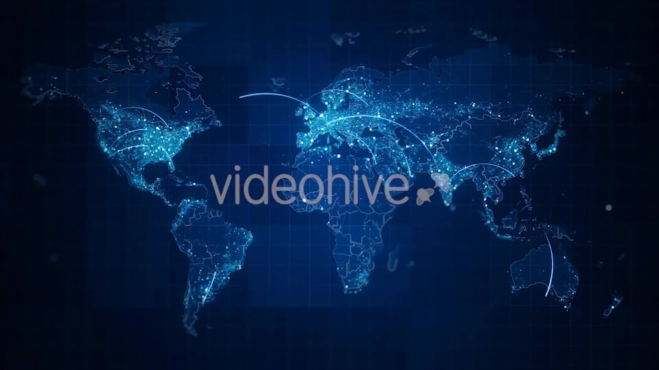 Pack of Connection World Maps Loop 4K Videohive 19633228 Motion Graphics Image 4