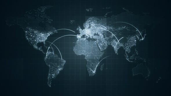 Pack of Connection World Maps Loop 4K - Download Videohive 19633228