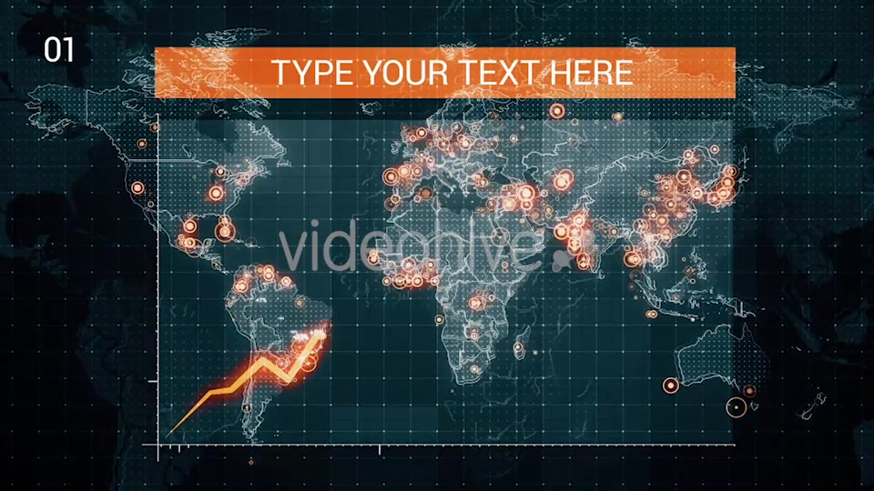 Pack of Two Increases Diagrams on the World Map 4K Videohive 18506434 Motion Graphics Image 4