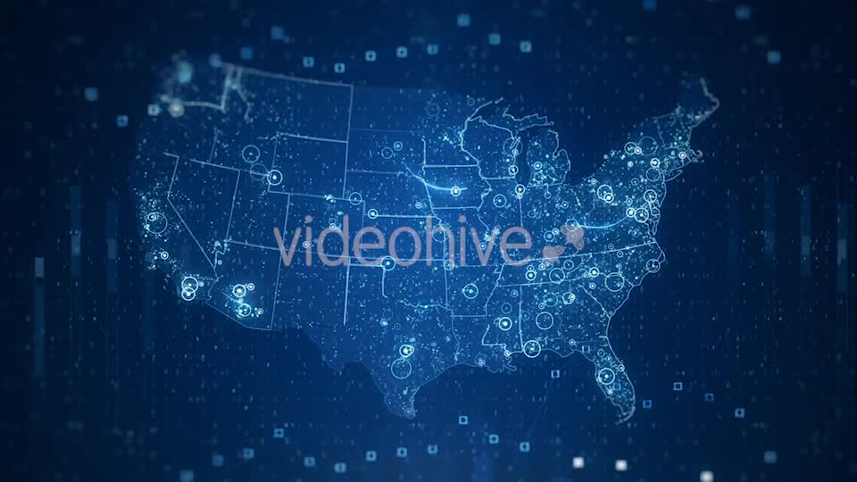 Pack Technological USA Maps 4K Videohive 20891145 Motion Graphics Image 1