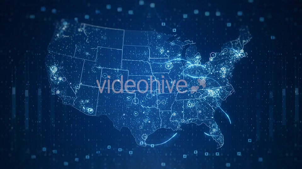 Pack Technological USA Maps 4K Videohive 20891145 Motion Graphics Image 3