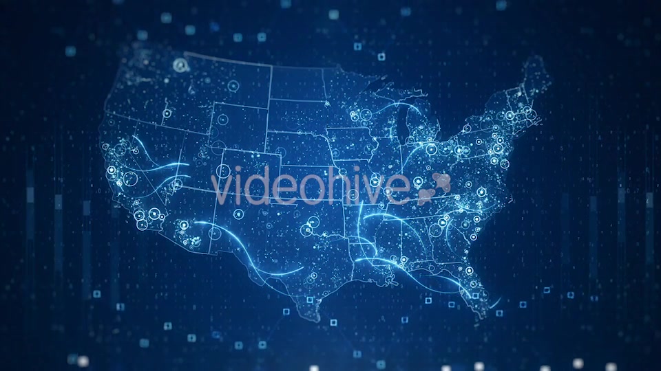 Pack Technological USA Maps 4K Videohive 20891145 Motion Graphics Image 4