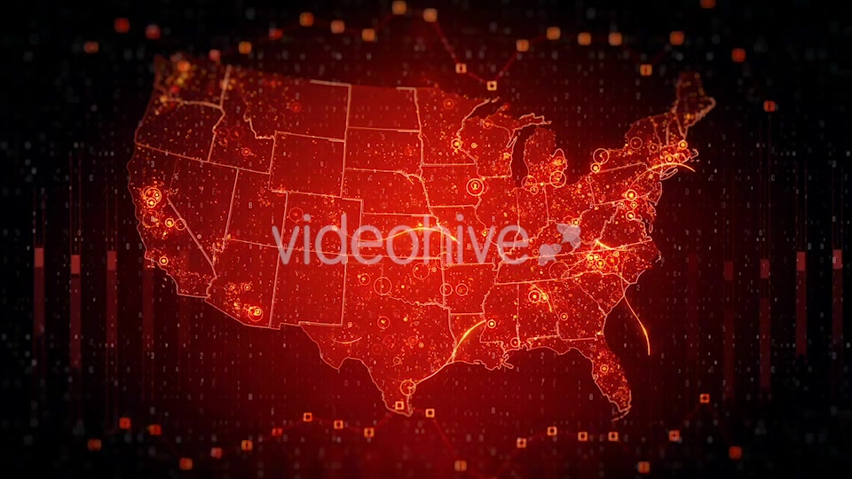 Pack Technological USA Maps 4K Videohive 20891145 Motion Graphics Image 7