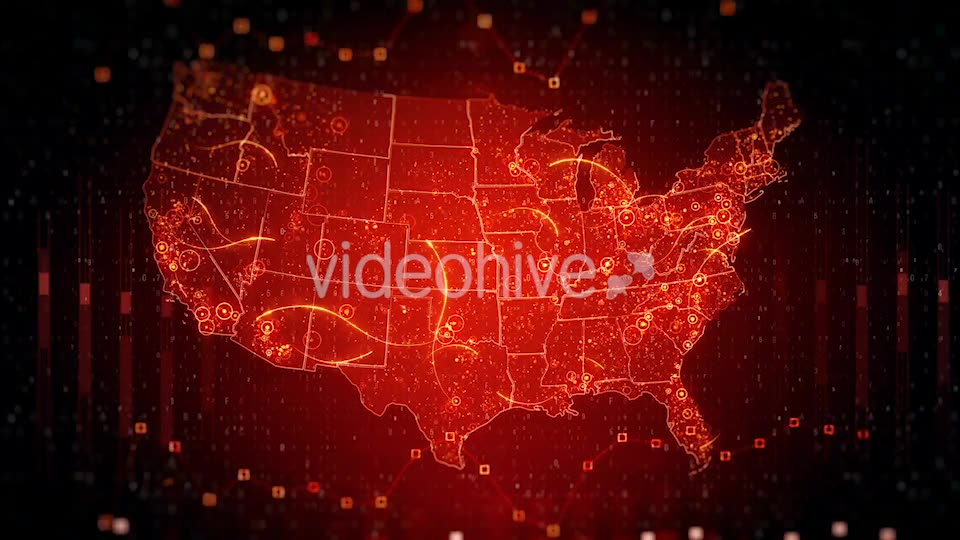 Pack Technological USA Maps HD Videohive 20897970 Motion Graphics Image 8