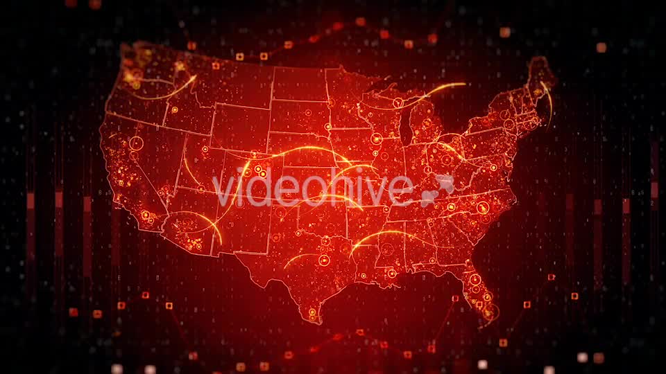 Pack Technological USA Maps HD Videohive 20897970 Motion Graphics Image 9