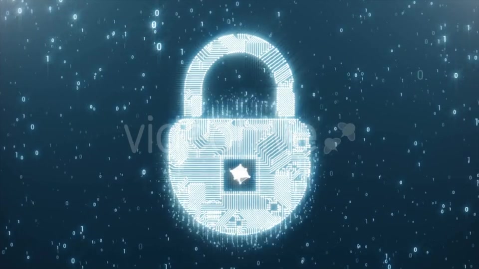 Padlock Circuit As a Symbol of Protection Videohive 21230555 Motion Graphics Image 3