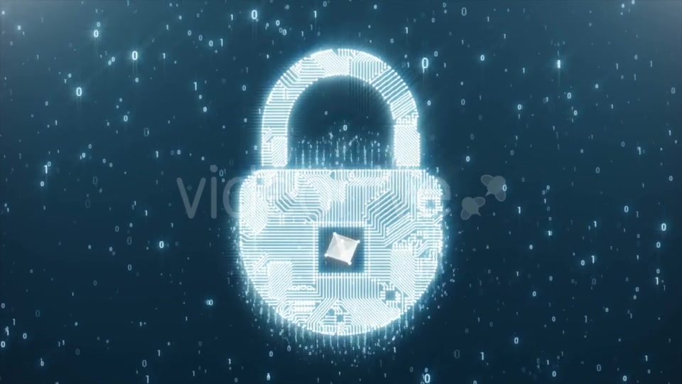 Padlock Circuit As a Symbol of Protection Videohive 21230555 Motion Graphics Image 4