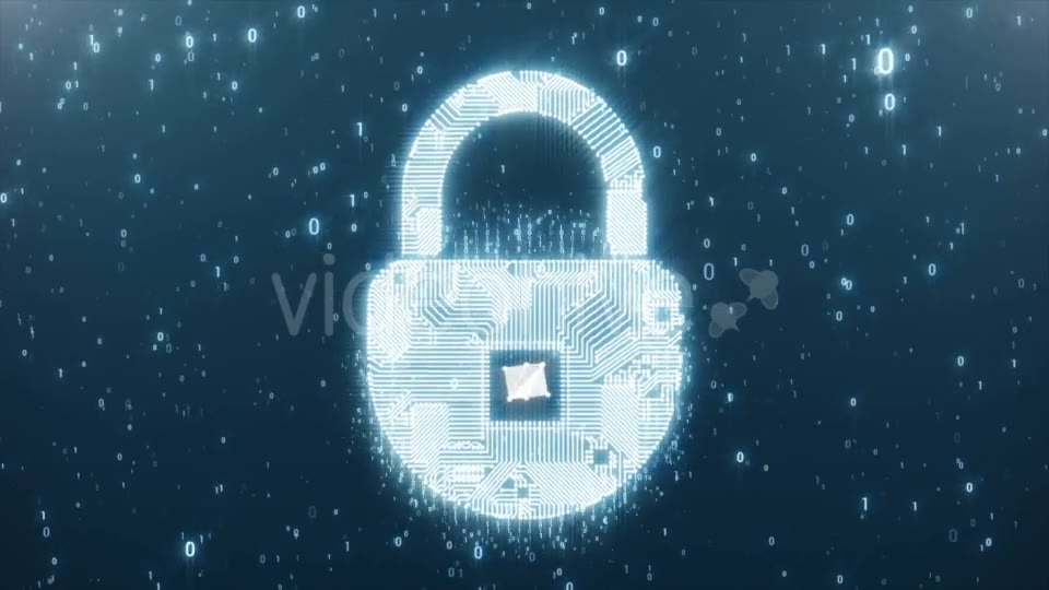 Padlock Circuit As a Symbol of Protection Videohive 21222115 Motion Graphics Image 2