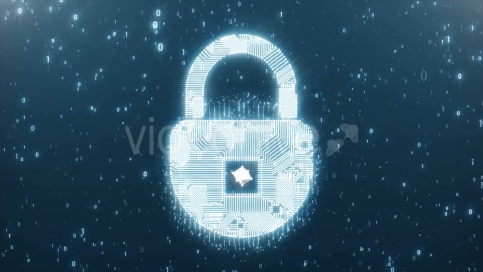 Padlock Circuit As a Symbol of Protection Videohive 21222115 Motion Graphics Image 3