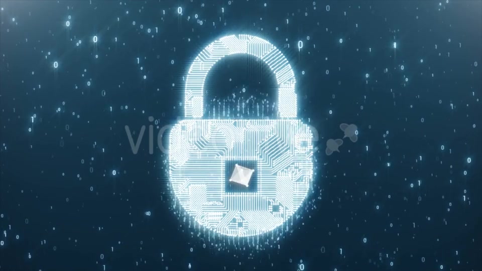 Padlock Circuit As a Symbol of Protection Videohive 21222115 Motion Graphics Image 4