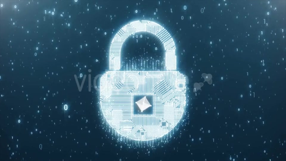 Padlock Circuit As a Symbol of Protection Videohive 21222115 Motion Graphics Image 6