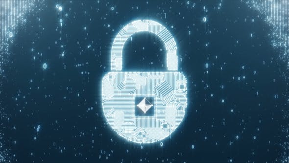 Padlock Circuit As a Symbol of Protection - Videohive Download 21222115