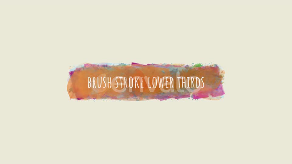 Paint Brush Strokes Lower Thirds 4K pack Videohive 22775186 Motion Graphics Image 1