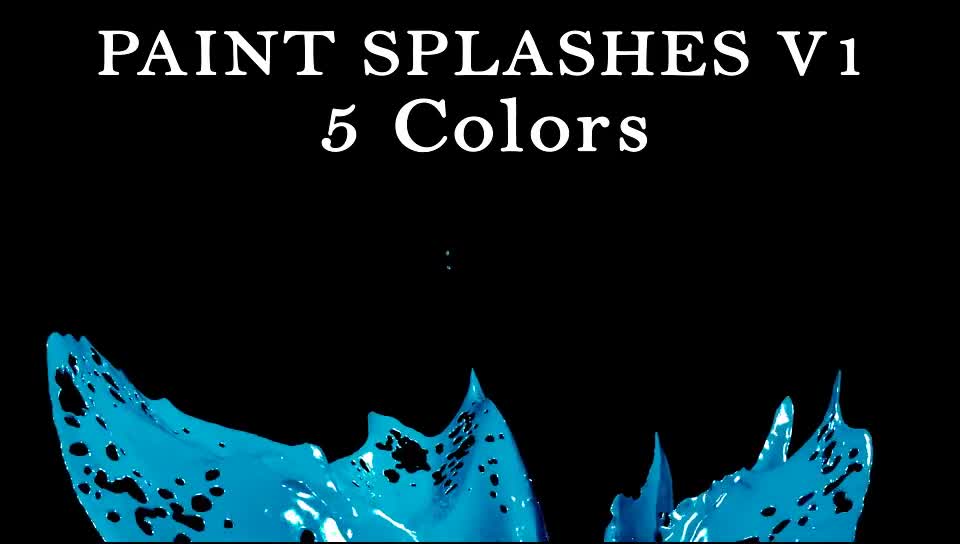 Paint Splash Pack 1 Videohive 17644036 Motion Graphics Image 1
