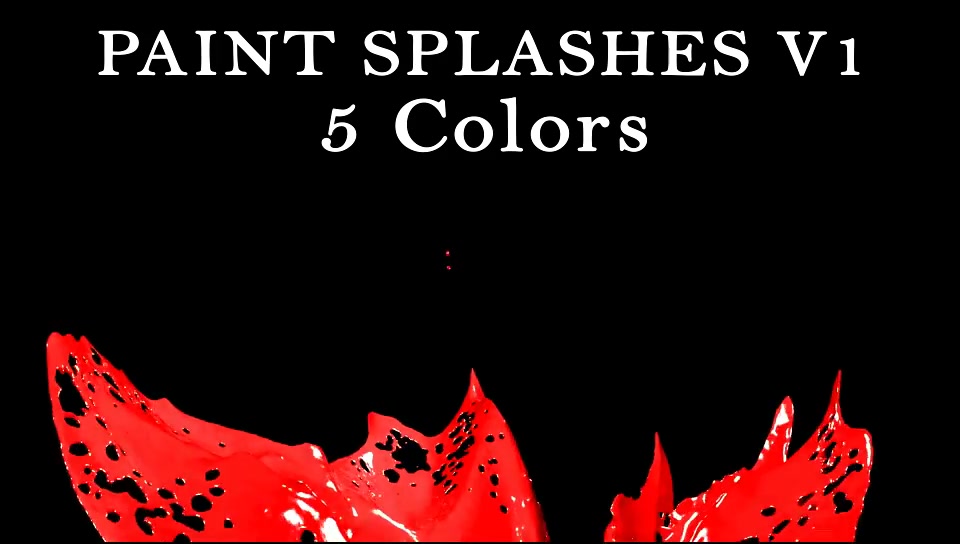 Paint Splash Pack 1 Videohive 17644036 Motion Graphics Image 5