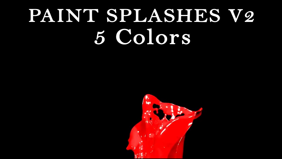 Paint Splash Pack 2 Videohive 17645778 Motion Graphics Image 7