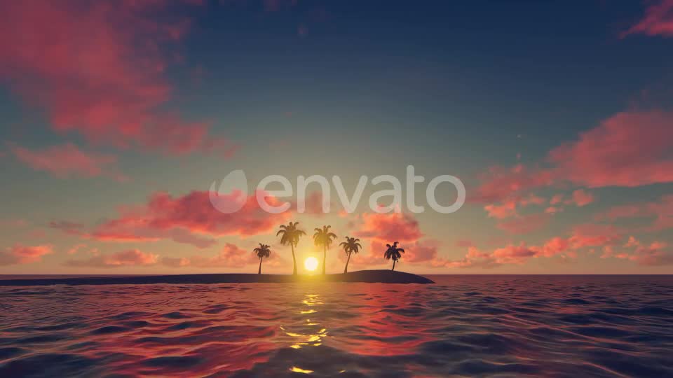Palm Trees Sunset Background Videohive 21639127 Motion Graphics Image 1