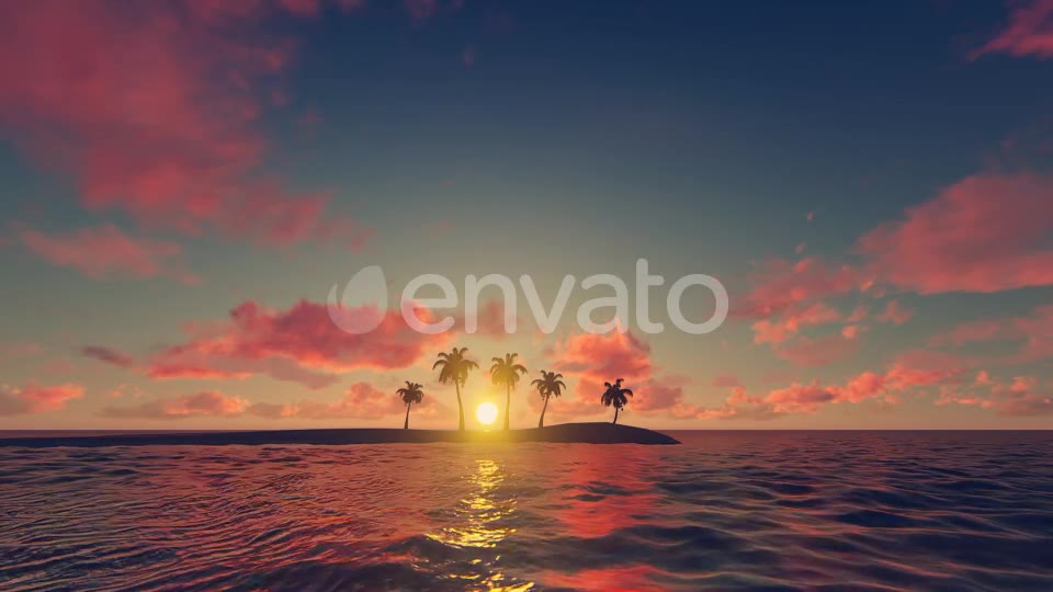 Palm Trees Sunset Background Videohive 21639127 Motion Graphics Image 2