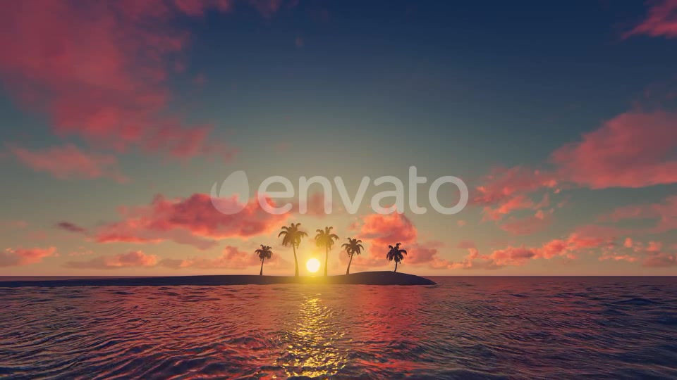 Palm Trees Sunset Background Videohive 21639127 Motion Graphics Image 3