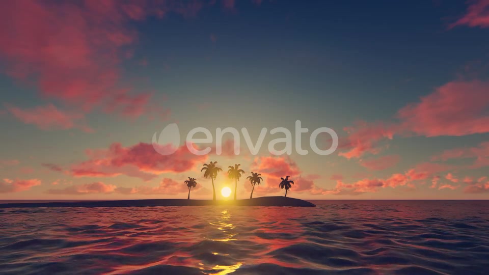 Palm Trees Sunset Background Videohive 21639127 Motion Graphics Image 5