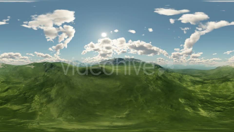 Panoramic Of Green Hills Landscape Videohive 17780318 Motion Graphics Image 1