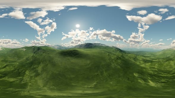Panoramic Of Green Hills Landscape - 17780318 Download Videohive