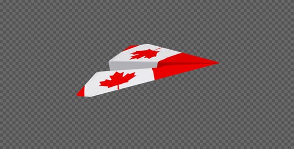 Paper Airplane Canada Flag Pack of 2 - Download 20177393 Videohive