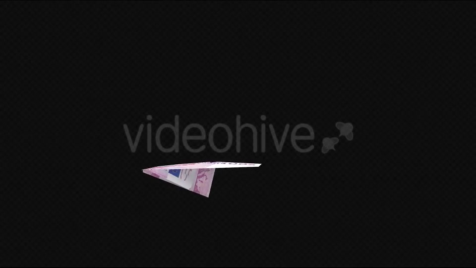 Paper Airplane Euro Bills Pack of 6 Videohive 19286611 Motion Graphics Image 13