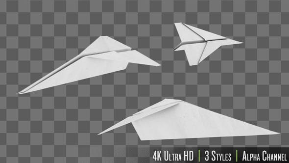 Paper Airplane Flying - 20009690 Videohive Download
