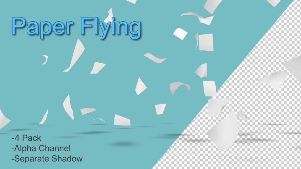 Paper Flying Videohive 21173708 Motion Graphics Image 1