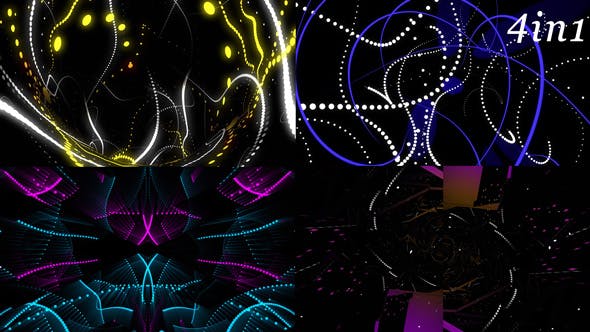 Particle Dance VJ Loop Pack (4in1) - Download Videohive 19165071