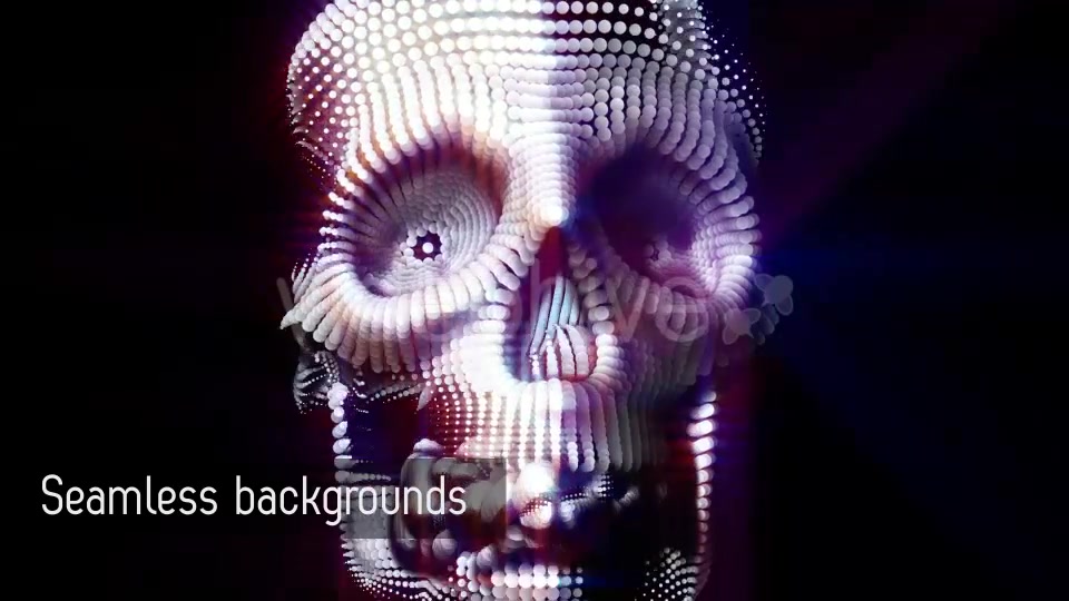 Particles And Flares Skulls Backgrounds Pack Of 6 Videos Videohive 15704851 Motion Graphics Image 3
