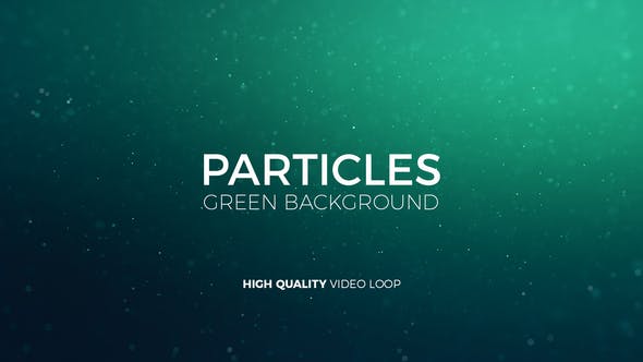 Particles Green Background - 22083786 Videohive Download
