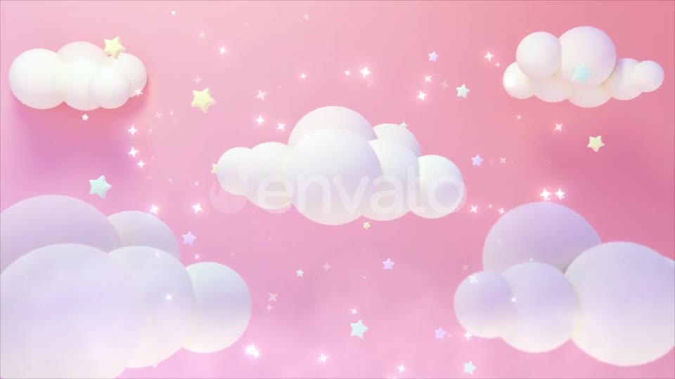 Pastel Pink Starry Sky Videohive 23918273 Motion Graphics Image 1
