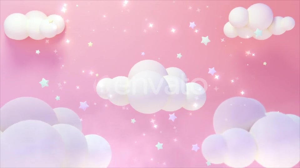 Pastel Pink Starry Sky Videohive 23918273 Motion Graphics Image 2