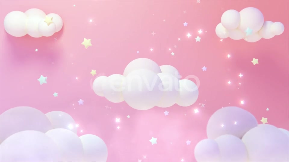 Pastel Pink Starry Sky Videohive 23918273 Motion Graphics Image 3
