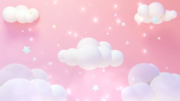 Pastel Pink Starry Sky - Videohive Download 23918273
