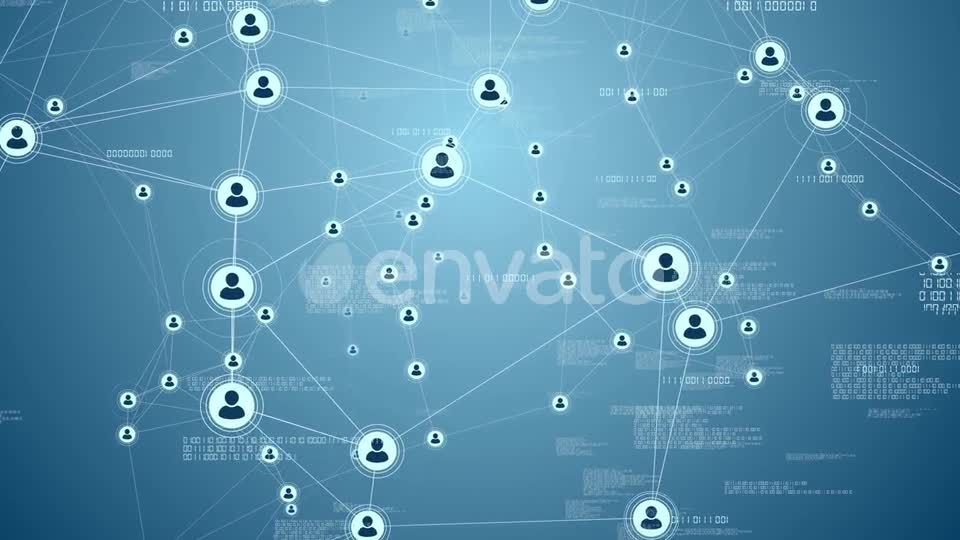 People Network Data Connections Videohive 23064562 Motion Graphics Image 1