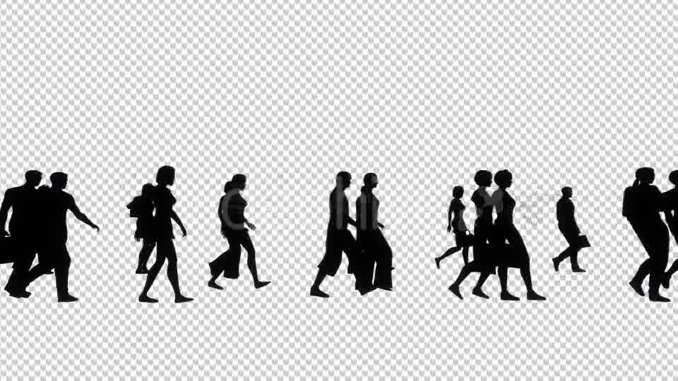People Walking Silhouette Long Version Videohive 21004243 Motion Graphics Image 11