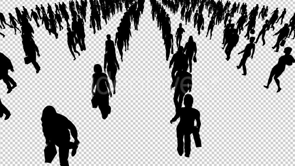 People Walking Silhouettes Videohive 19977781 Motion Graphics Image 1