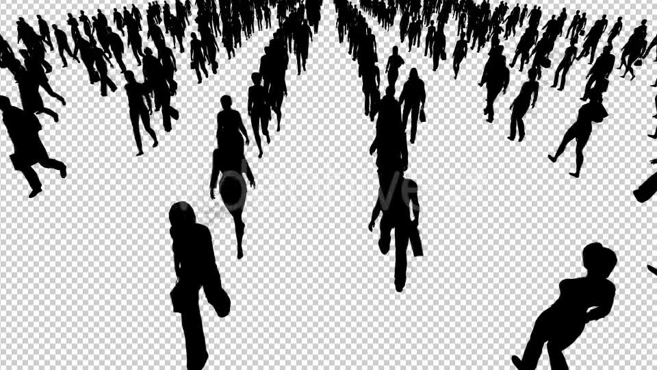 People Walking Silhouettes Videohive 19977781 Motion Graphics Image 2