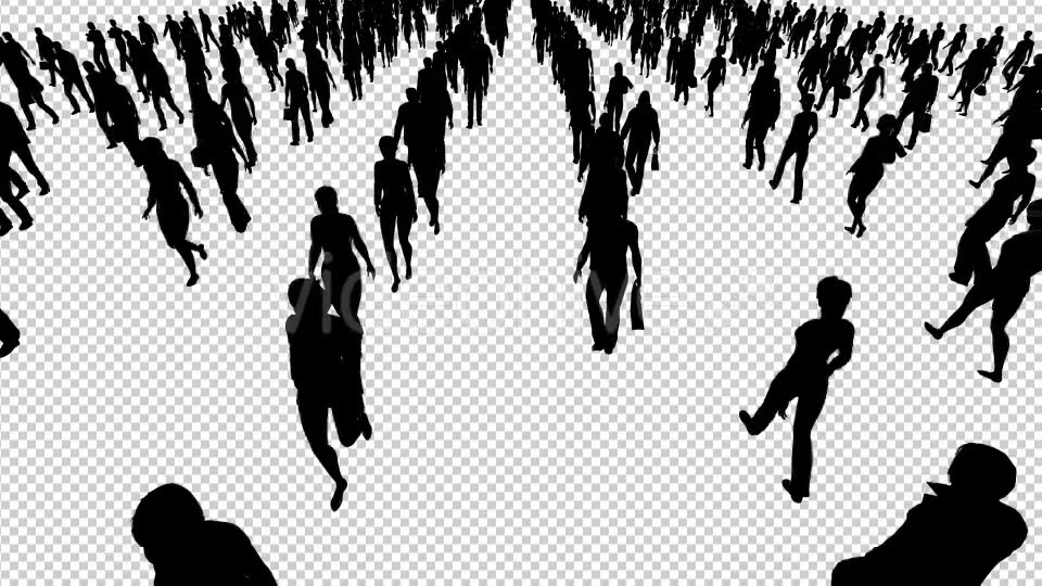 People Walking Silhouettes Videohive 19977781 Motion Graphics Image 3