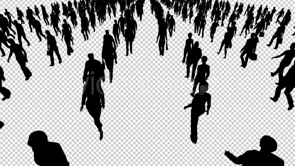 People Walking Silhouettes Videohive 19977781 Motion Graphics Image 7