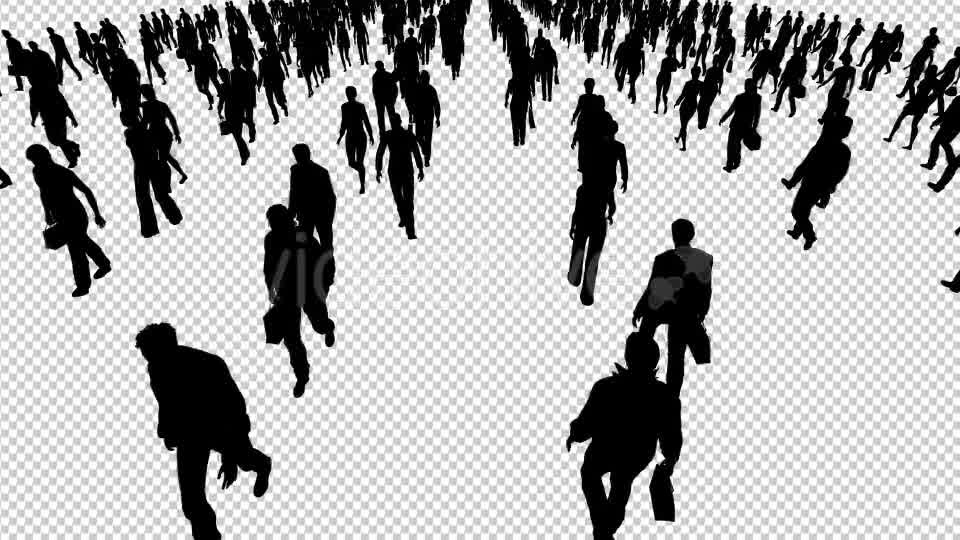 People Walking Silhouettes Videohive 19977781 Motion Graphics Image 9