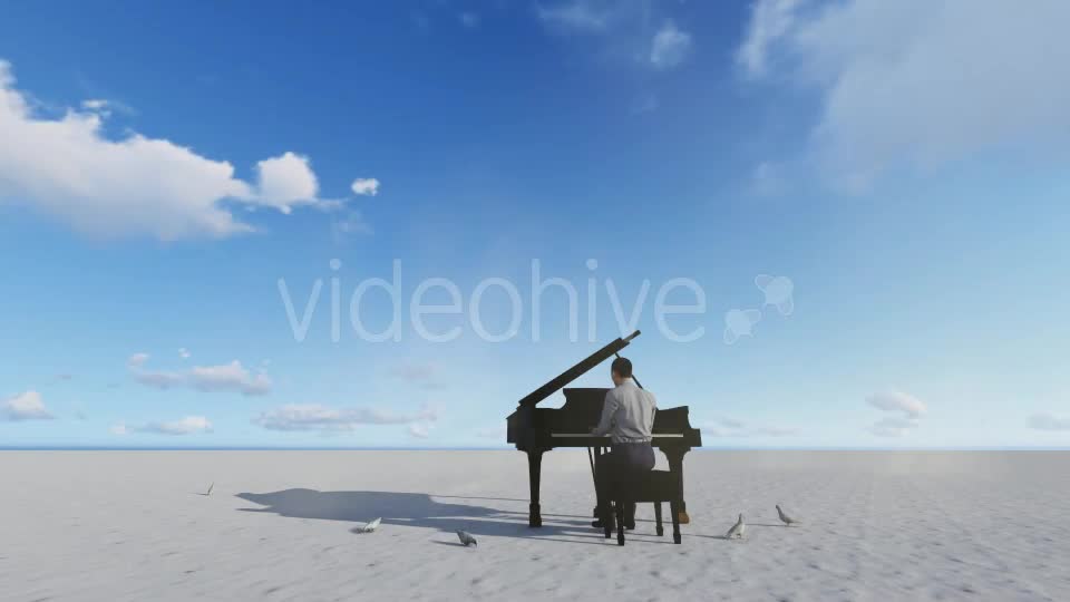 Piano and desert Videohive 19544729 Motion Graphics Image 1