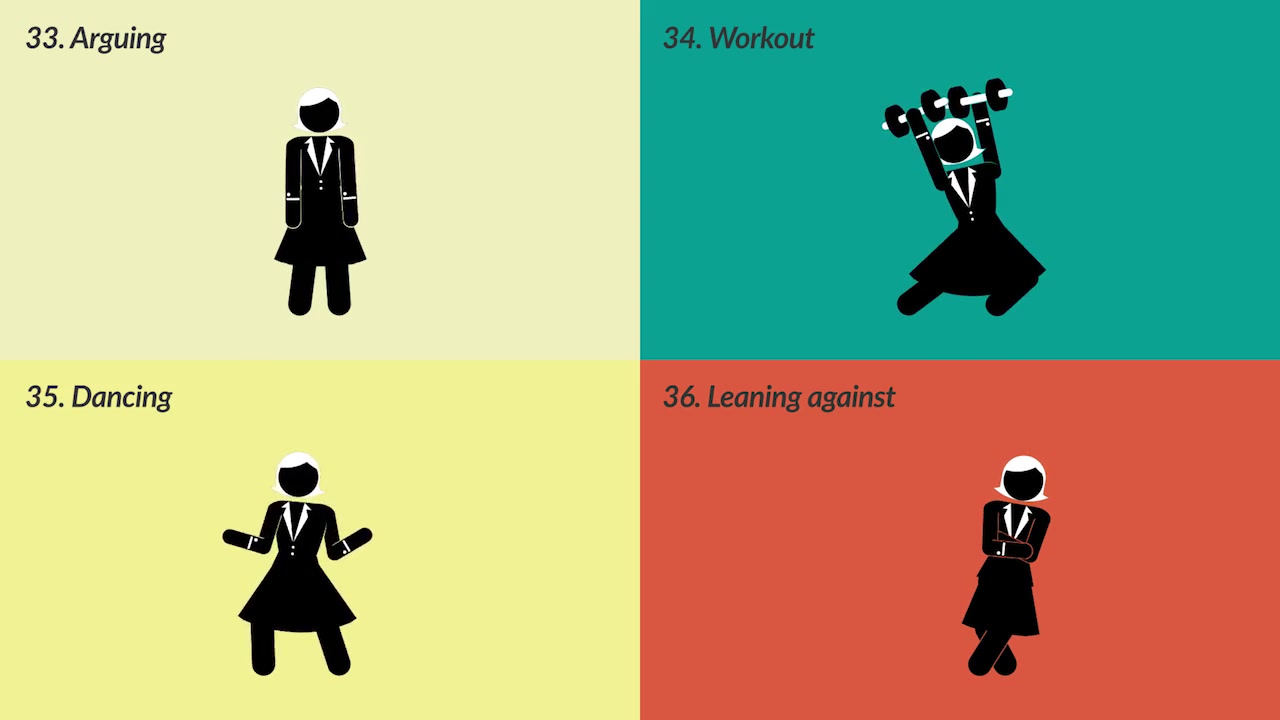 Pictogram Executive Woman Loop Kit Videohive 15786768 Motion Graphics Image 6