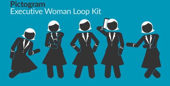 Pictogram Executive Woman Loop Kit - Download Videohive 15786768