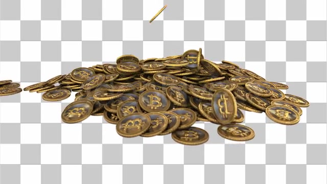 Pile of Golden Bitcoin Virtual Currency Videohive 8079853 Motion Graphics Image 11