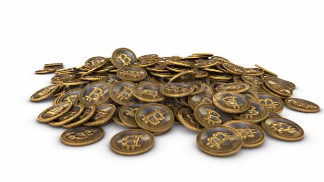 Pile of Golden Bitcoin Virtual Currency Videohive 8079853 Motion Graphics Image 4